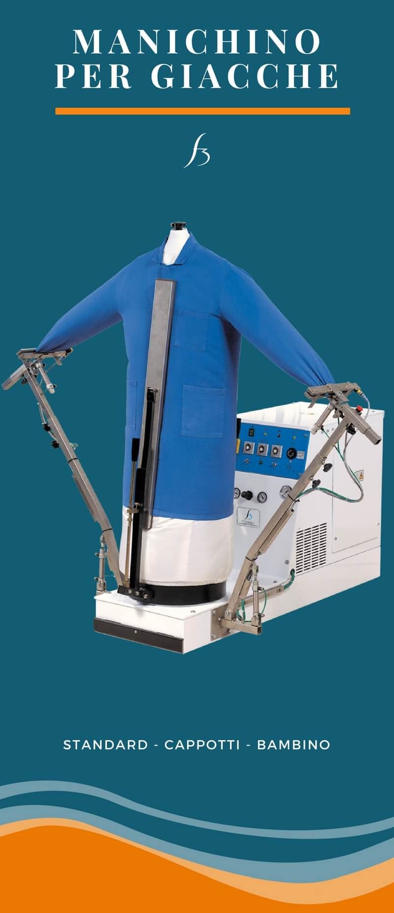 Manichino stiro giacche o cappotti serie "Iris" di F3 Fumagalli