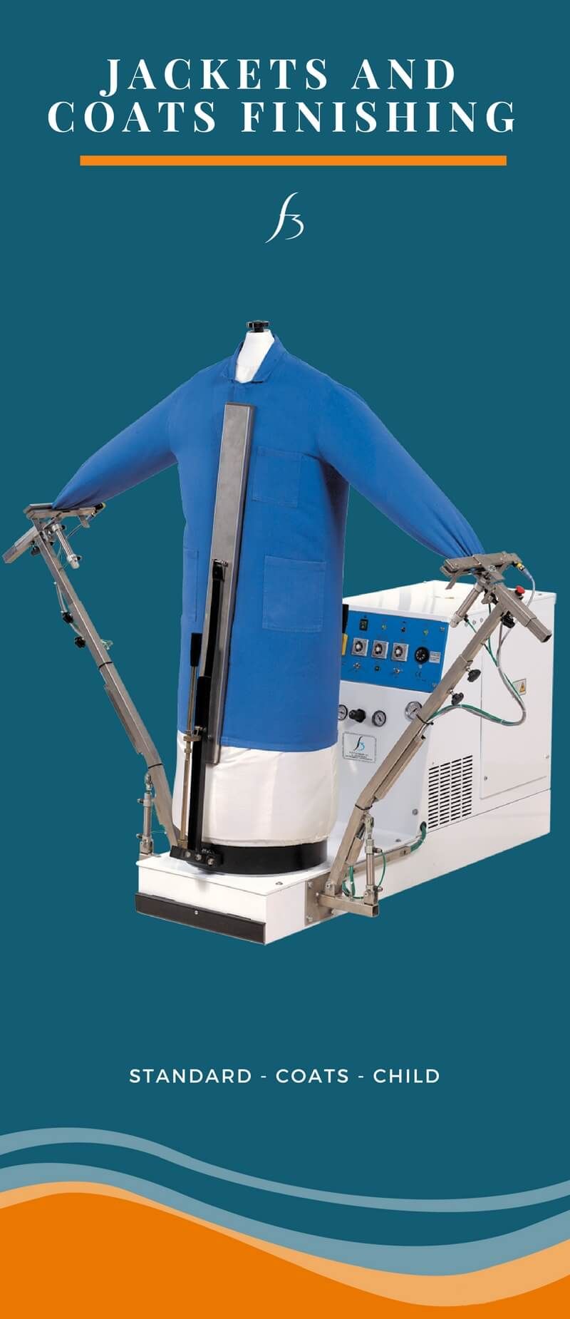 Manichino stiro giacche o cappotti serie "Iris" di F3 Fumagalli