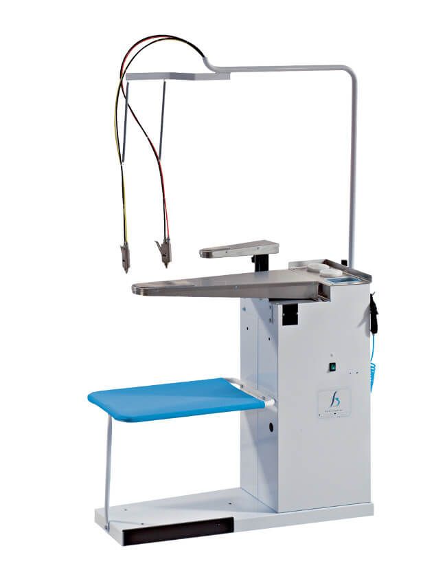 Tablesmac, smacchiatrice a freddo/caldo con piano e braccio smacchiante in inox